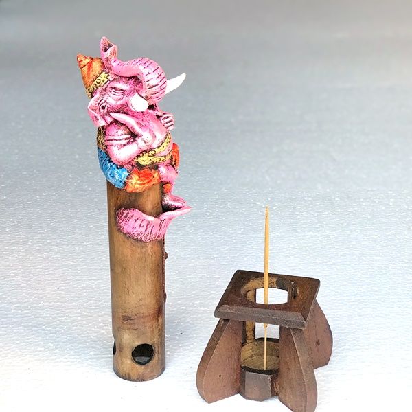 お香立て／煙を吐くガネーシャのお香立て／スティック香用 | お香立て