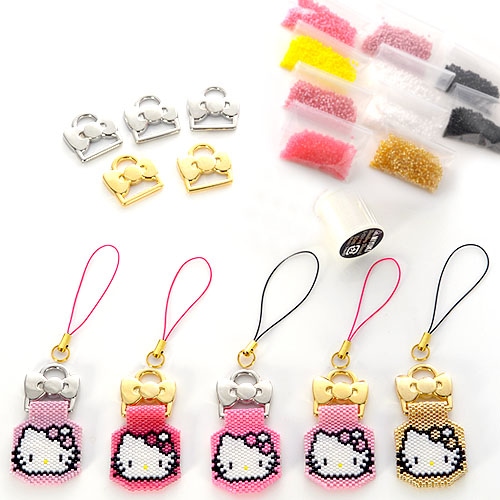 ビーズマニア ハローキティ・ステッチストラップ材料セット 【ビーズ
