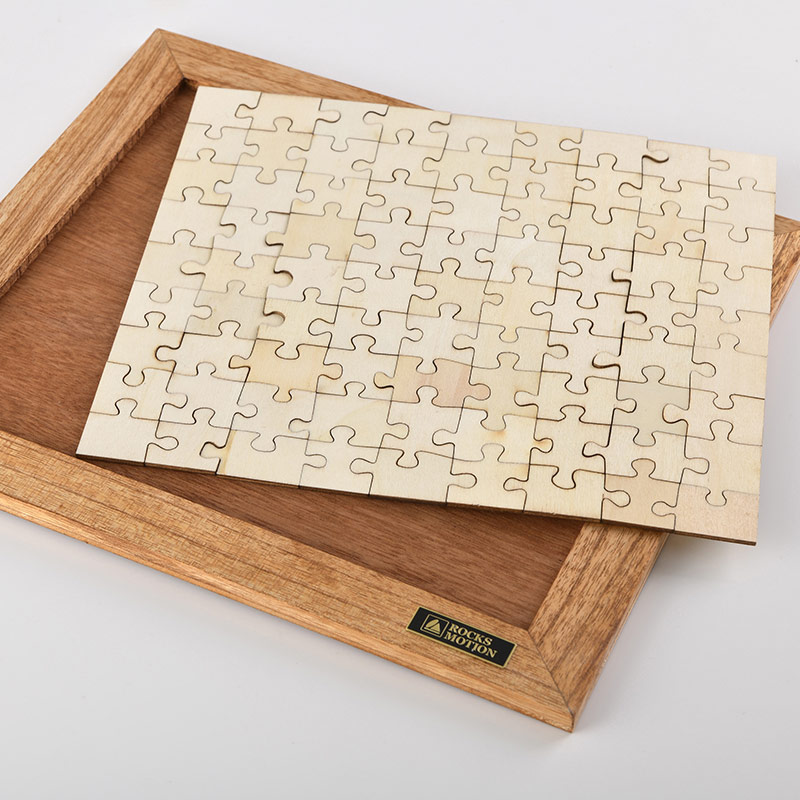Rocks Motion 木製ジグソーパズル 大人おしゃれ/同色/無地/ミルク