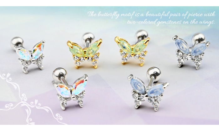 両耳セット】新型キャッチ 外れにくい ピアス つけっぱなしOK かわいい