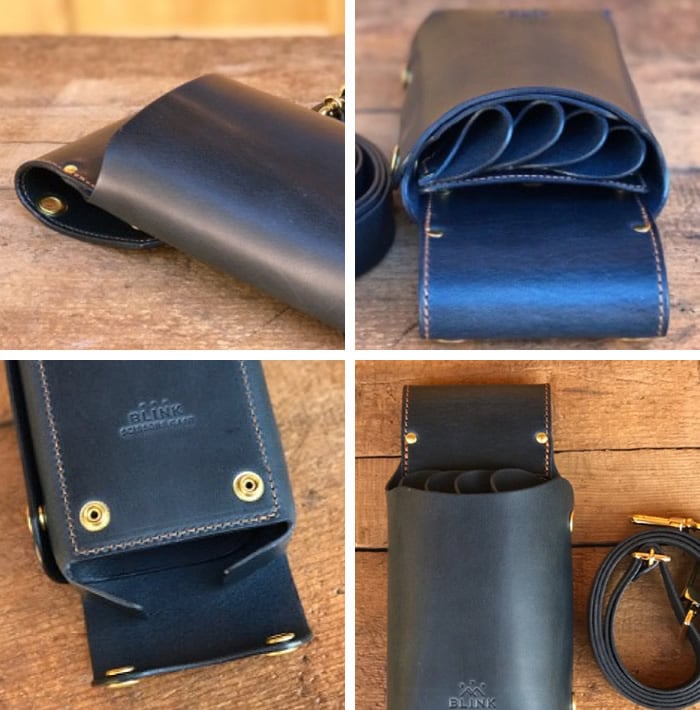 シザーケース本革 4丁タイプ 黒 シザーケース本革 4丁タイプ 黒 本革