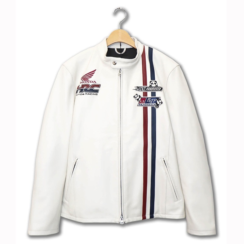 PANDIESTA JAPAN HONDA コラボ HRC 柄 刺繍 レザー レーシング