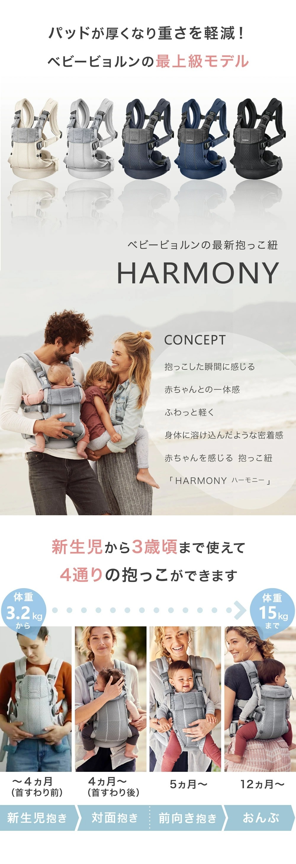 ベビービョルン(BabyBjorn)｜ハーモニー｜商品一覧｜ブリベビ通販