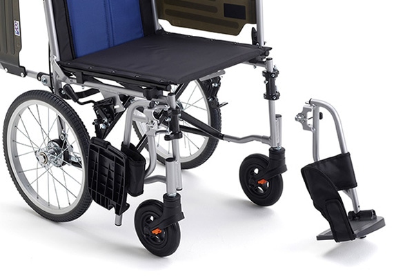 BAL-R4 介助型車椅子 背折れ式 介助ブレーキ付 肘跳ね上げ スイング