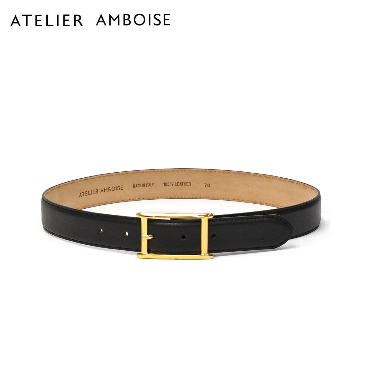 ATELIER AMBOISE【アトリエ アンボワーズ】スクエアバックルレザー