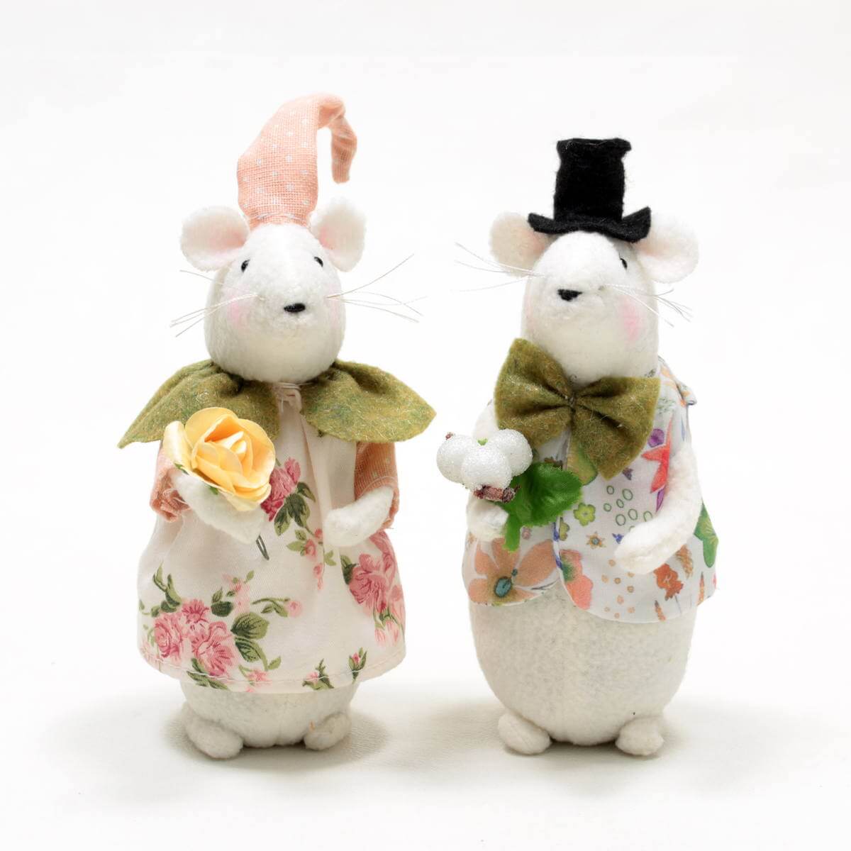 ネズミちゃん 高さ約13.5cm｜インテリアレース・テーブルクロス