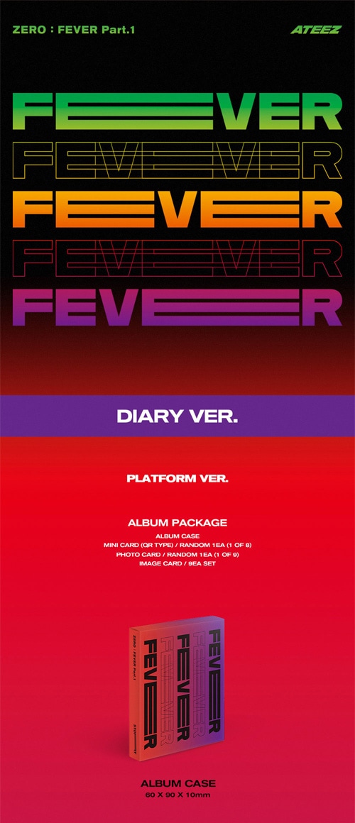 韓国音楽 ATEEZ (エイティーズ) - 5th ミニアルバム 「ZERO : FEVER
