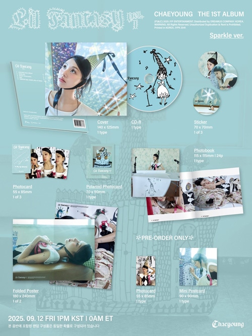 韓国音楽 TWICEのチェヨン - 1集 「LIL FANTASY」 Sparkle Ver. (+初回