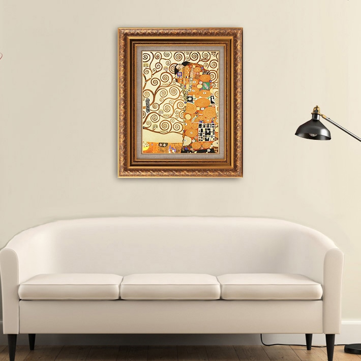 成就 【8号】 グスタフ・クリムト 【 額縁が選べる 額入り 複製画 絵画
