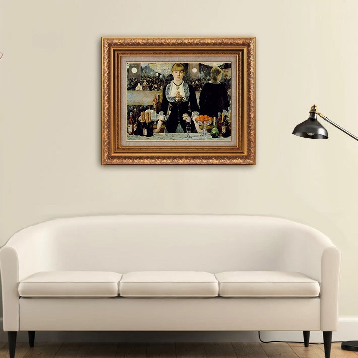 フォリー・ベルジェールのバー 【10号】 エドゥアール・マネ 【 額縁が