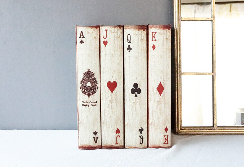 アンティーク トランプ ブックボックス 4Pセット