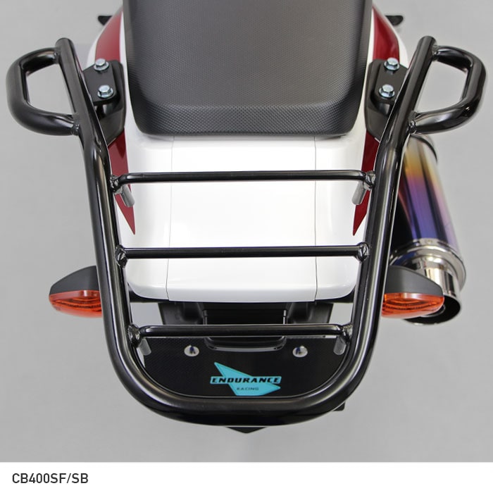 CB400SF/SB('14.3～) タンデムグリップ付きリアキャリア(ブラック