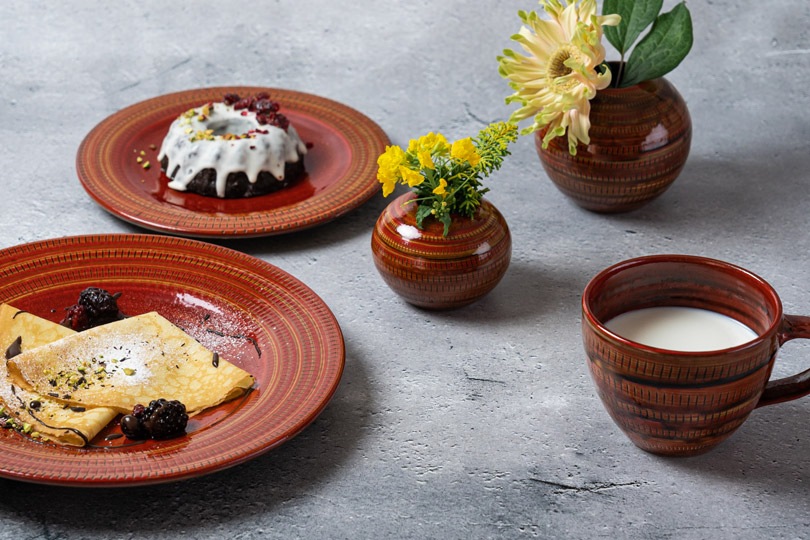 KOISHIWARA HOMES マルワ窯 花器（レッド）【S】 | メーカー,小石原焼