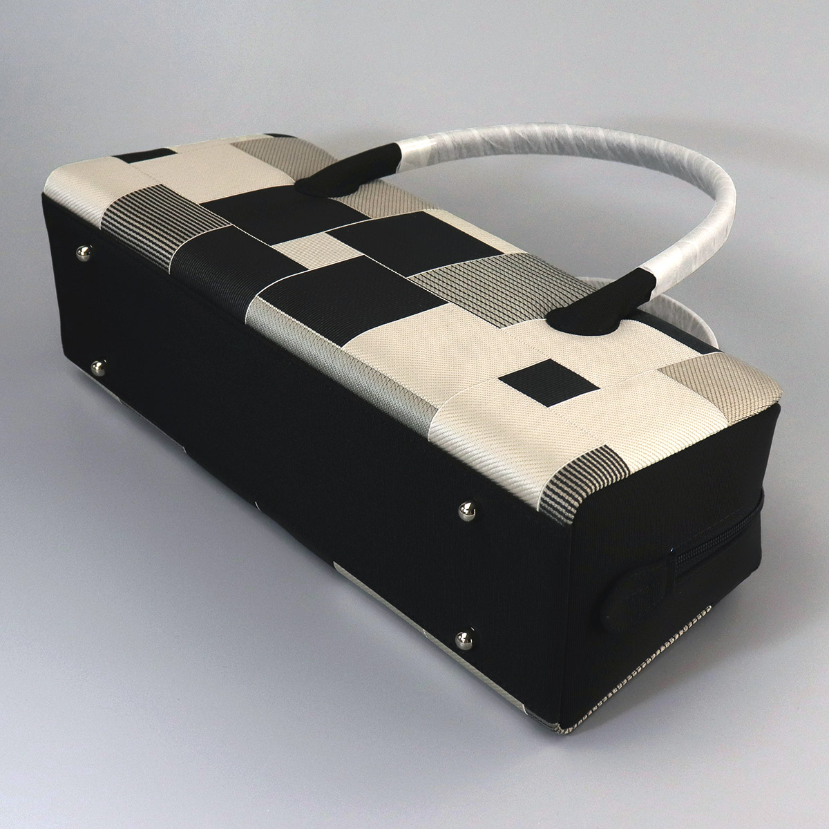 衿秀 公式 バッグ 和装 着物 ばっぐ bag 利休 横長 帯地 変わり市松