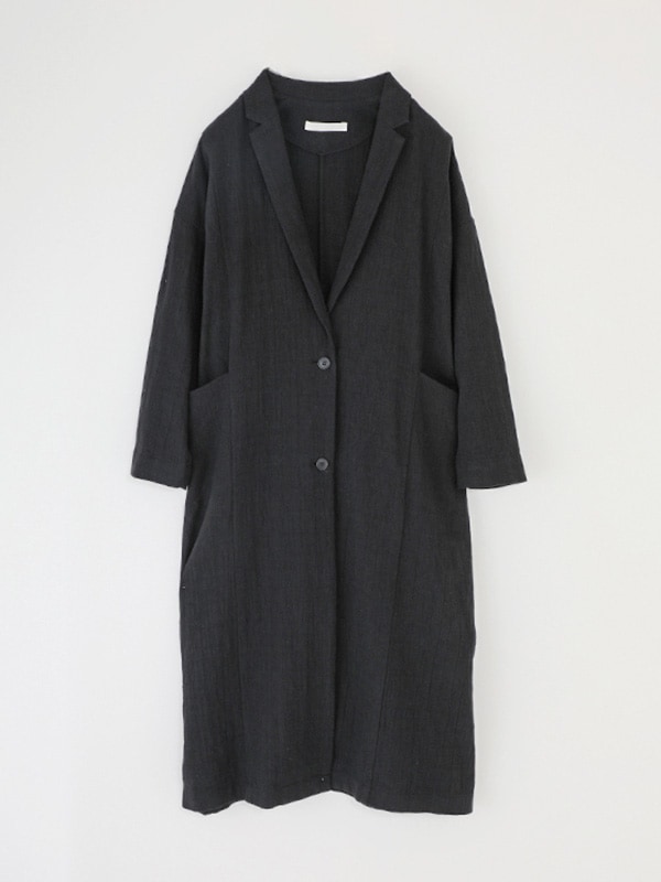 evam eva｜cotton wool band collar shirt [men's]｜men's