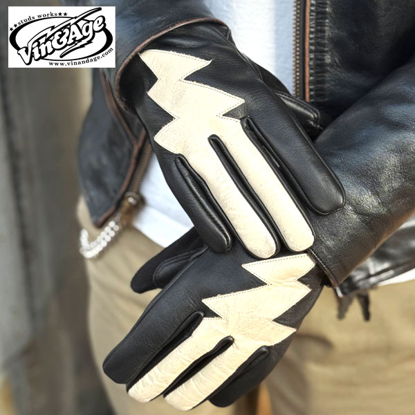 ゆうスポ」廃盤VIN&AGEグローブL 稲妻サンダーハーレートライアンフ