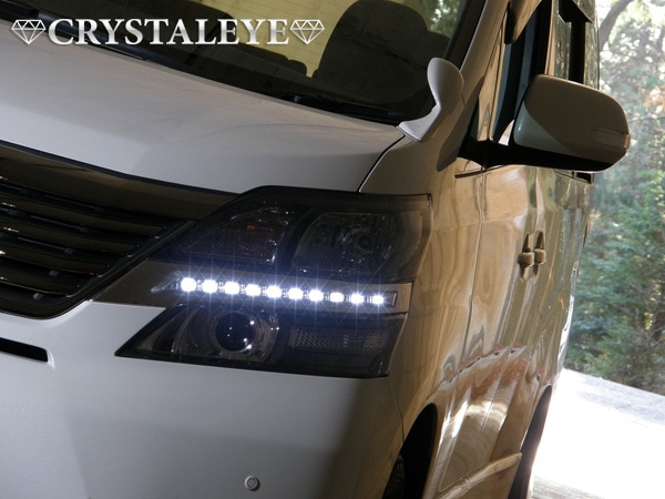 前期 ヴェルファイア LEDデイライト内蔵ヘッドライトガーニッシュ LED