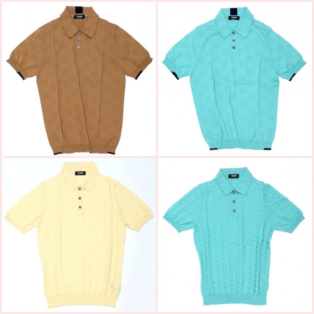 39MASQ コットンニットポロ【イタリア発の上質ニットポロ】