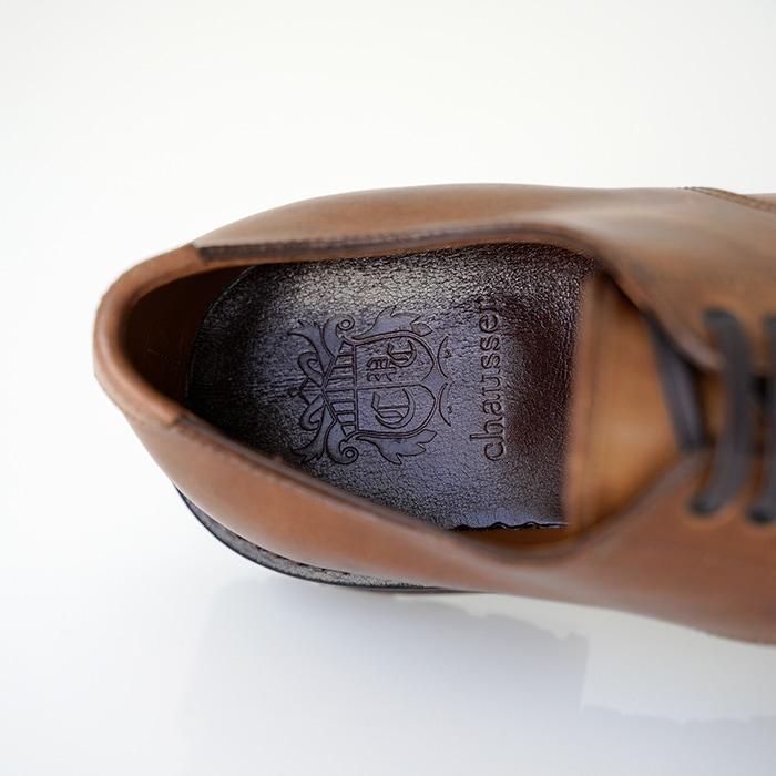 chausser ショセ プレーントゥレースアップシューズ C-7059 chromexcel