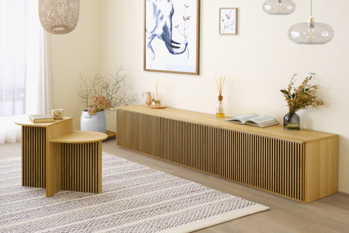 RIB SERIES リブシリーズ 75ローボード オーク