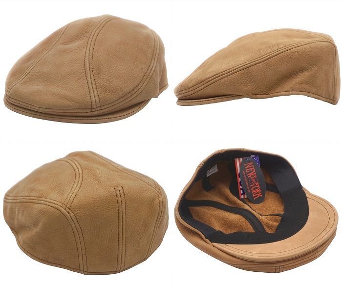 送料無料 NEW YORK HAT ニューヨークハット 9214 Vintage Leather 1900