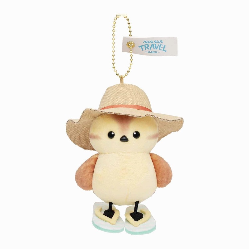 可愛い嘘のカワウソ ぬんぬんトラベルだぬ！ ビーサンと帽子のおでかけ