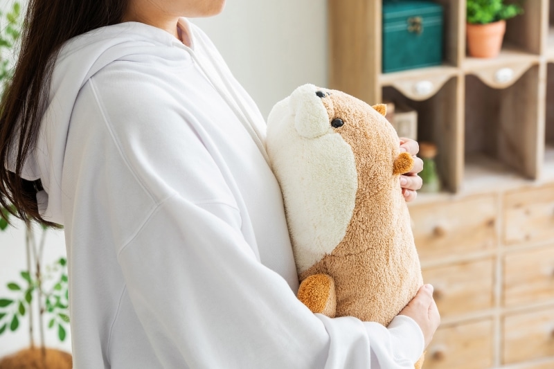 可愛い嘘のカワウソ ほわくた大きめ寝そべりぬいぐるみ | すべての商品