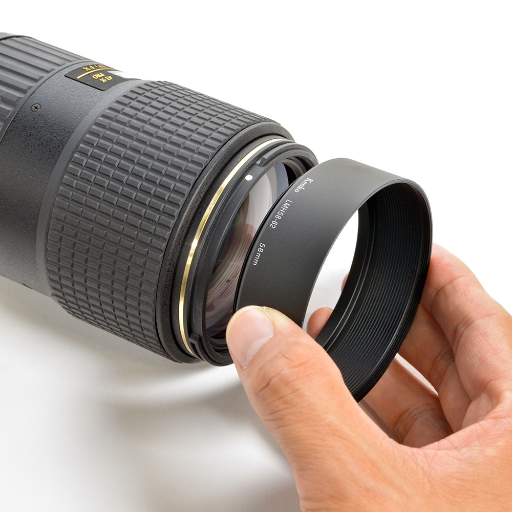 即配】 レンズメタルフード LMHシリーズ 46mm LMH46-49 BK ケンコー