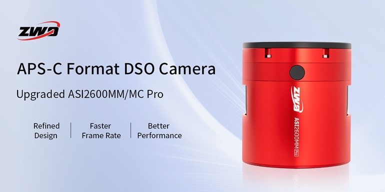 ZWO NEW ASI 2600MM Pro（DDR3バッファメモリ内蔵/モノクロ/冷却モデル