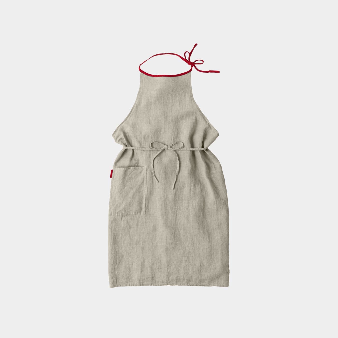 2月下旬入荷予定】 _ フルエプロン ミラ _ フラックス/レッド