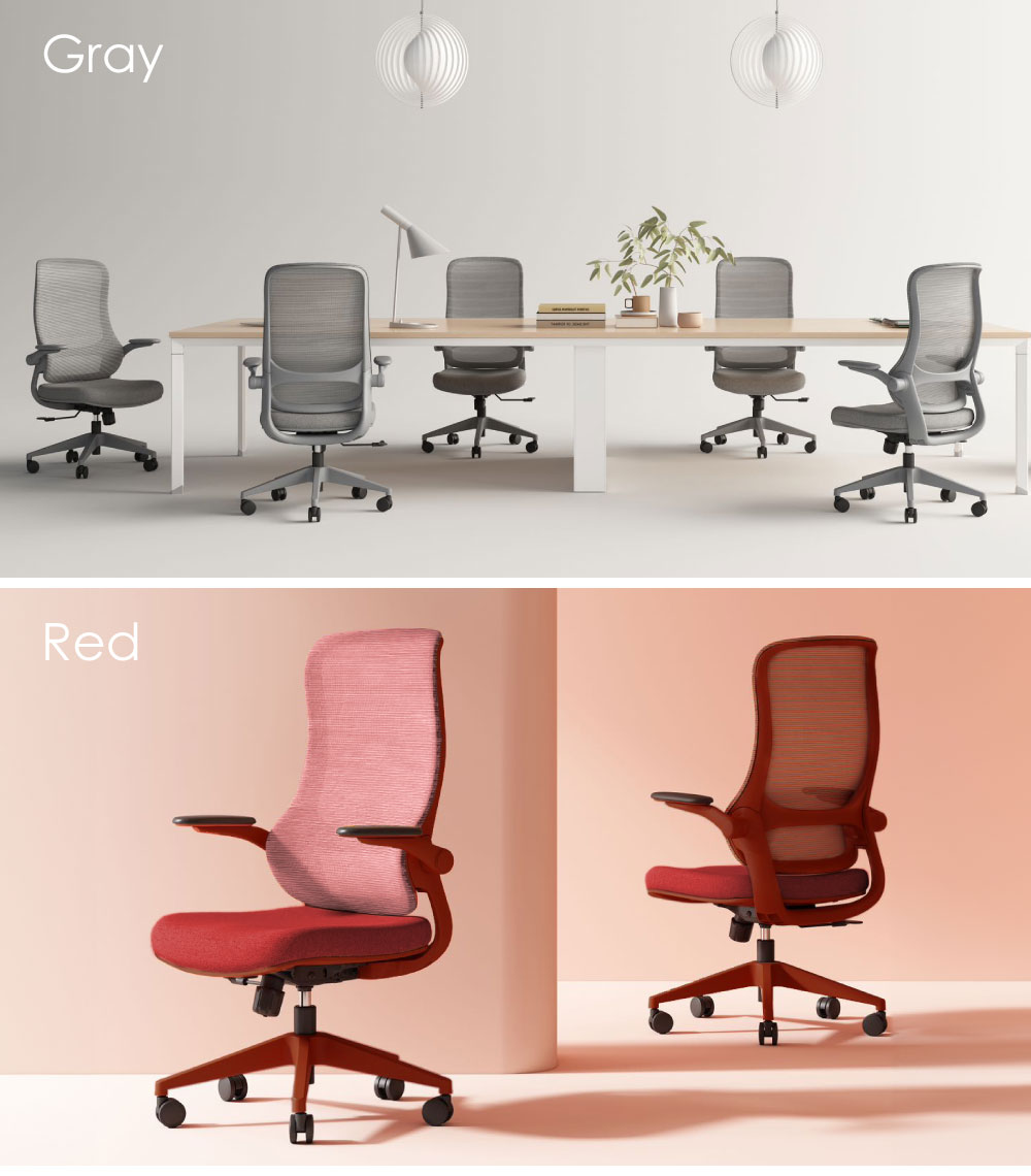 オフィスチェア メッシュ 肘付き リクライニング デスクチェア ARD-1