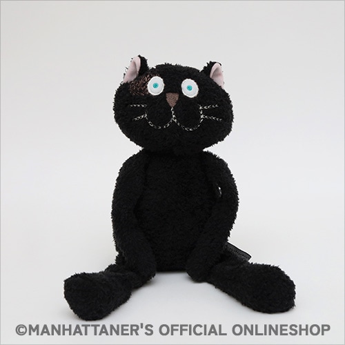 くたくた猫M「クロ」 | ぬいぐるみ | マンハッタナーズ オフィシャル