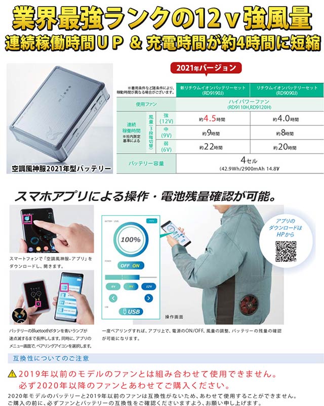 最強の空調風神服 2021年版 ファン バッテリー を徹底解説！