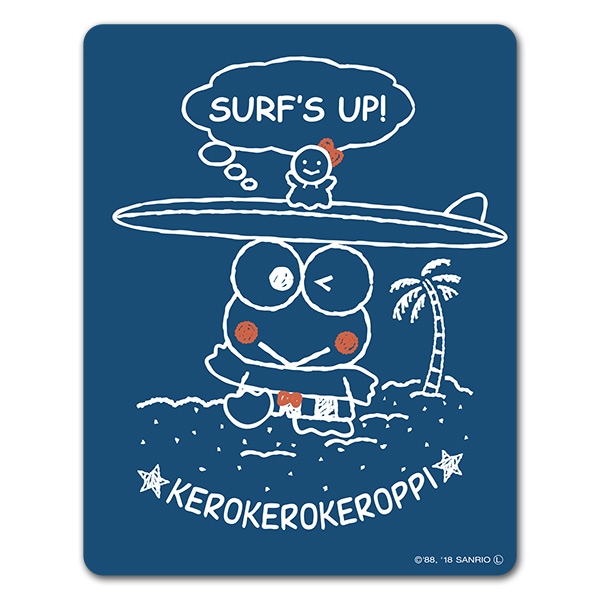 けろけろけろっぴ【レトロサーフ】車マグネットステッカー【ゆう