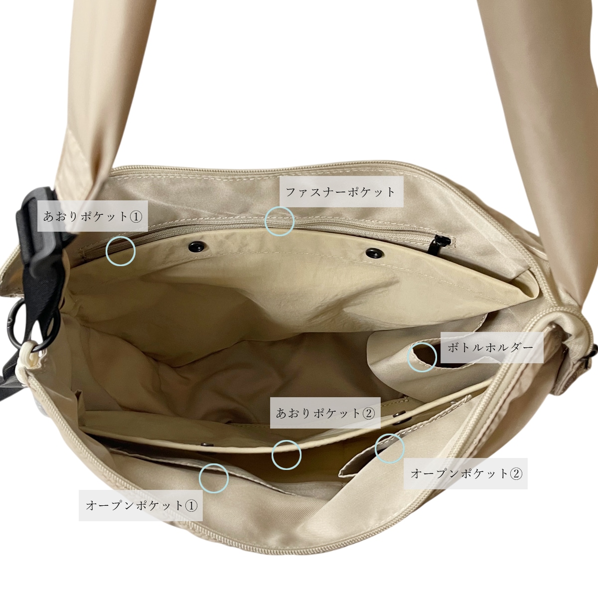 AO]ナイロン三日月ショルダー(40374) : 商品詳細 - MACARONIC STYLE