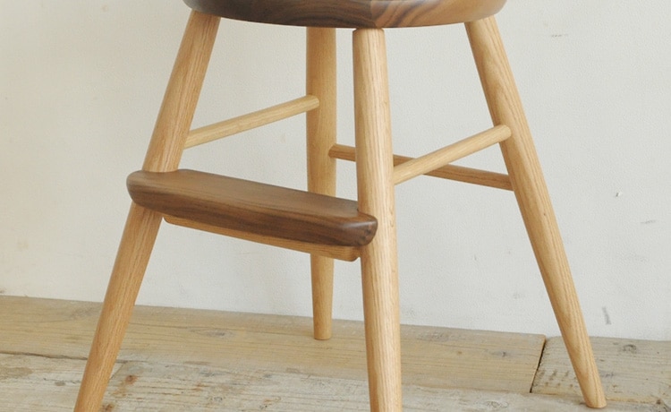 ベビーチェア/子供椅子/キッズチェア ウォールナット×オーク材 BC2K