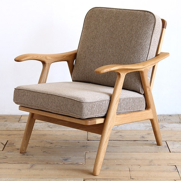 ノース 1人掛けソファー 1人用ソファ 北欧 オーク ウォールナット