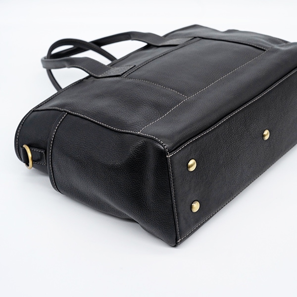 KEESE レザー トートバッグ Mサイズ レディース ブラック 黒