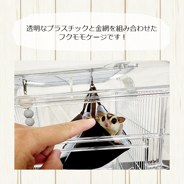 SANKO イージーホーム クリアー モモンガ40 WH フクロモモンガの飼育