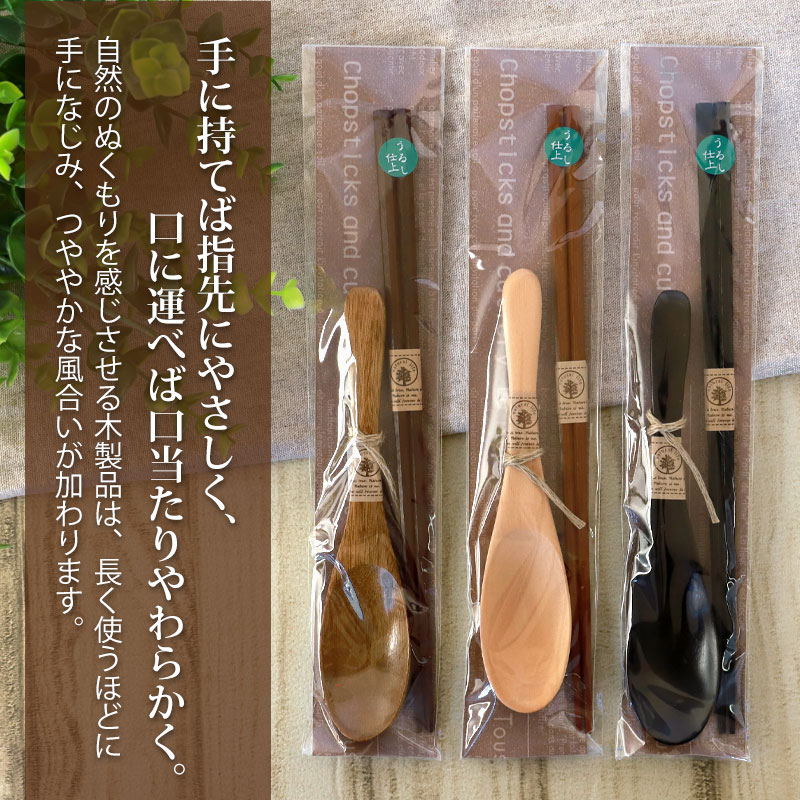 お箸 レンゲスプーン コンビセット 箸 スプーン セット ナチュラル