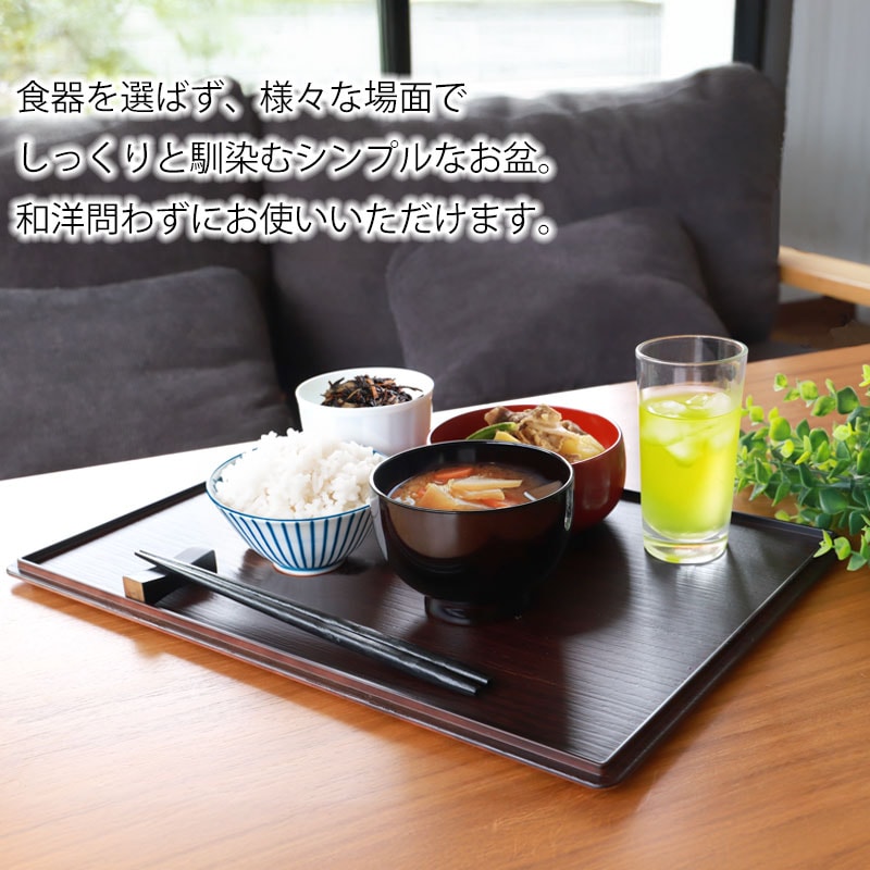 越前塗りトレー10枚（ウレタン漆器）食卓御膳 越前塗りトレー10枚