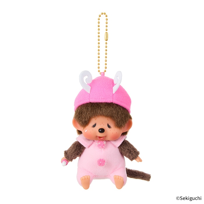 モンチッチ monchhichi ツインテール ピンク セキグチ M 40th