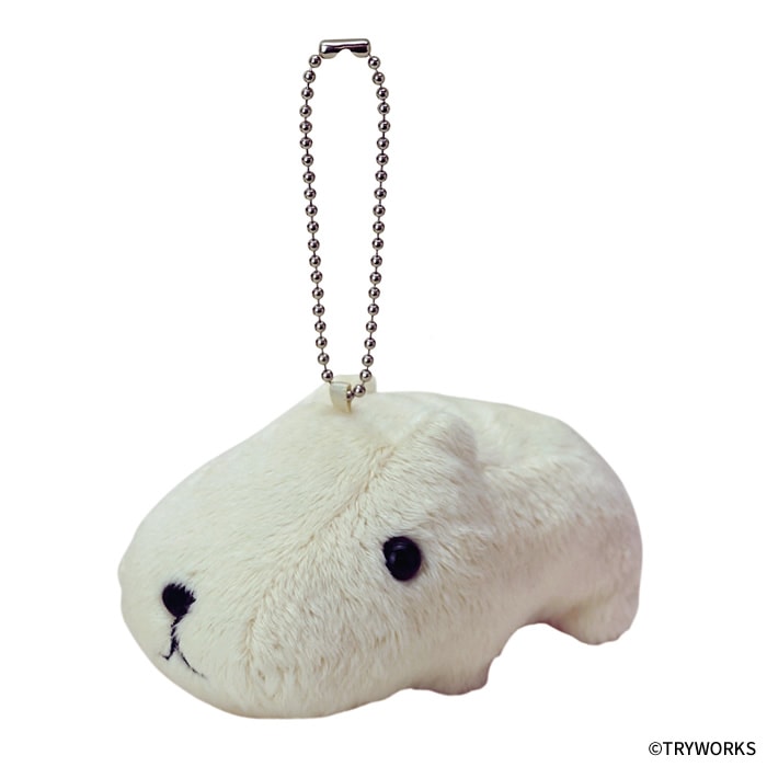 ボールチェーンマスコット ホワイトさん|【ぬいぐるみのセキグチ