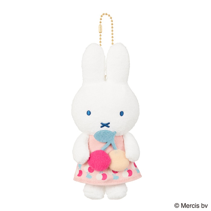 MIFFY FRUITS マスコットキーチェーン さくらんぼ|【ぬいぐるみの