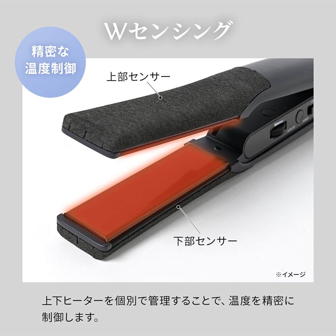 一般用】ワンダム シルキーブラックヘアアイロン The PREMIUM AHI-253C