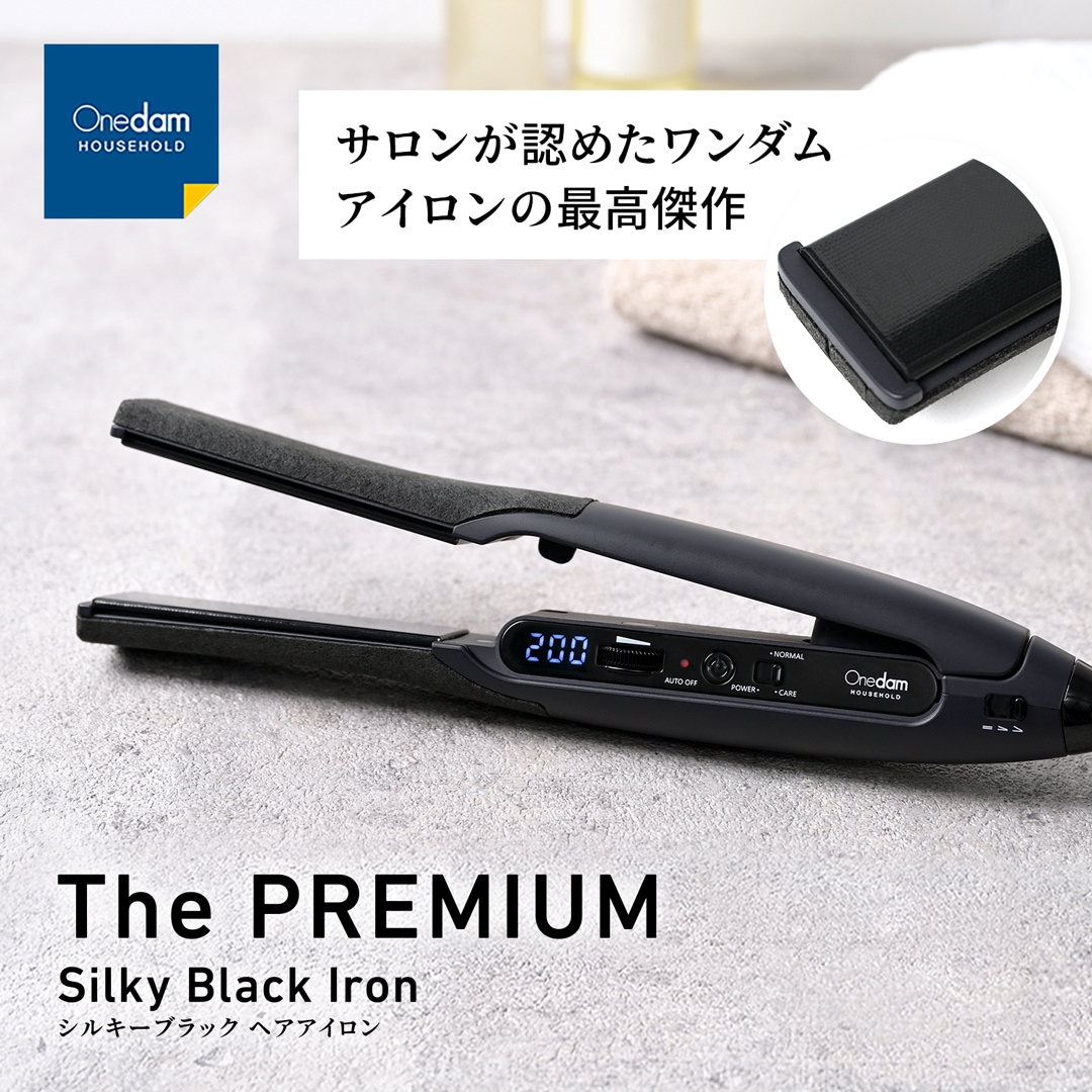 一般用】ワンダム シルキーブラックヘアアイロン The PREMIUM AHI-253C