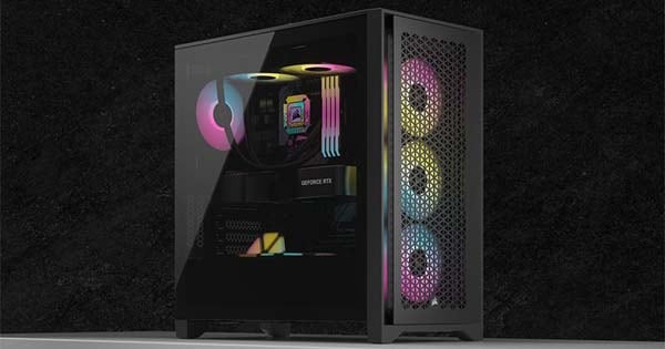 Corsair iCUE 4000D RGB Airflow True White ミドルタワー型PCケース