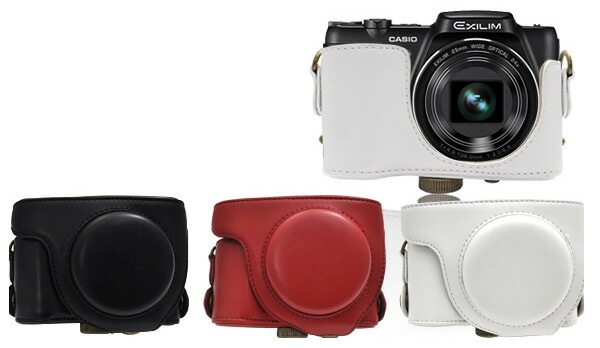 CASIO EXILIM HS　ケース&アダプタ付き 送料無料<br>アウトレットCASIO EXLIM EX-H50 カメラケース&首さげ