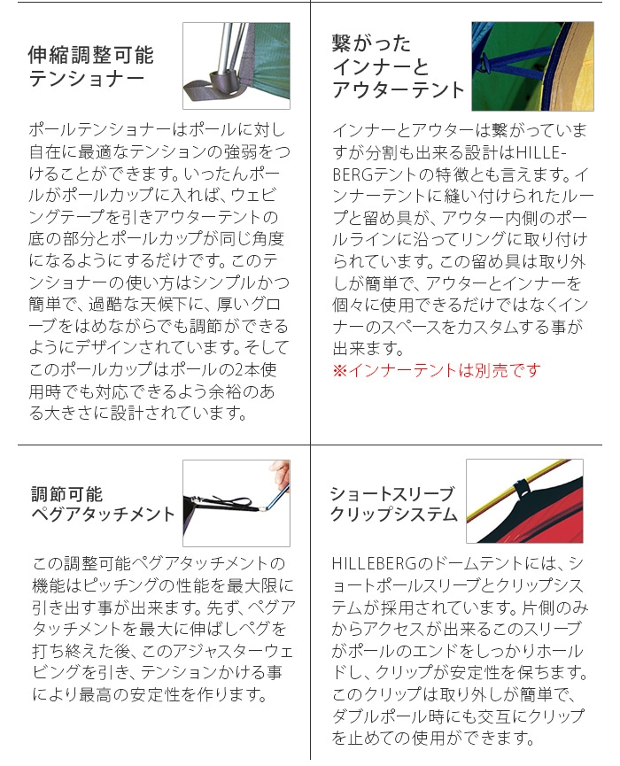 ヒルバーグ アトラス専用コネクター HILLEBERG ATLAS CONNECTOR | 新着