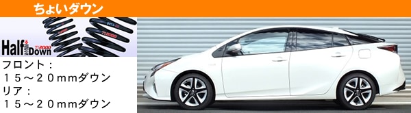 プリウス50系専用 RS-R ローダウンスプリング(RS-R DOWN)を販売中です